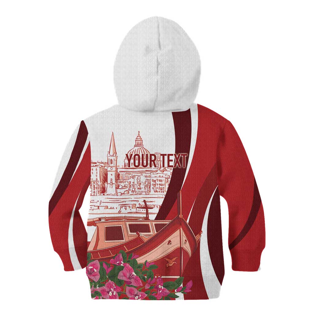 Inhobbok Malta Personalized Kid Hoodie Valetta Scenery