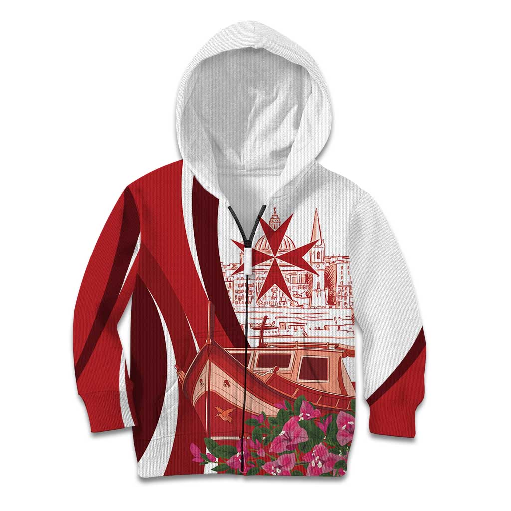 Inhobbok Malta Personalized Kid Hoodie Valetta Scenery