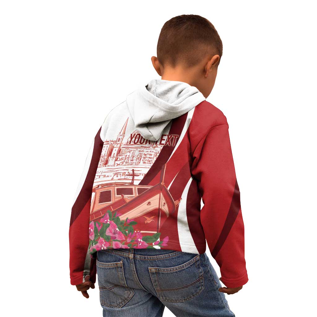 Inhobbok Malta Personalized Kid Hoodie Valetta Scenery