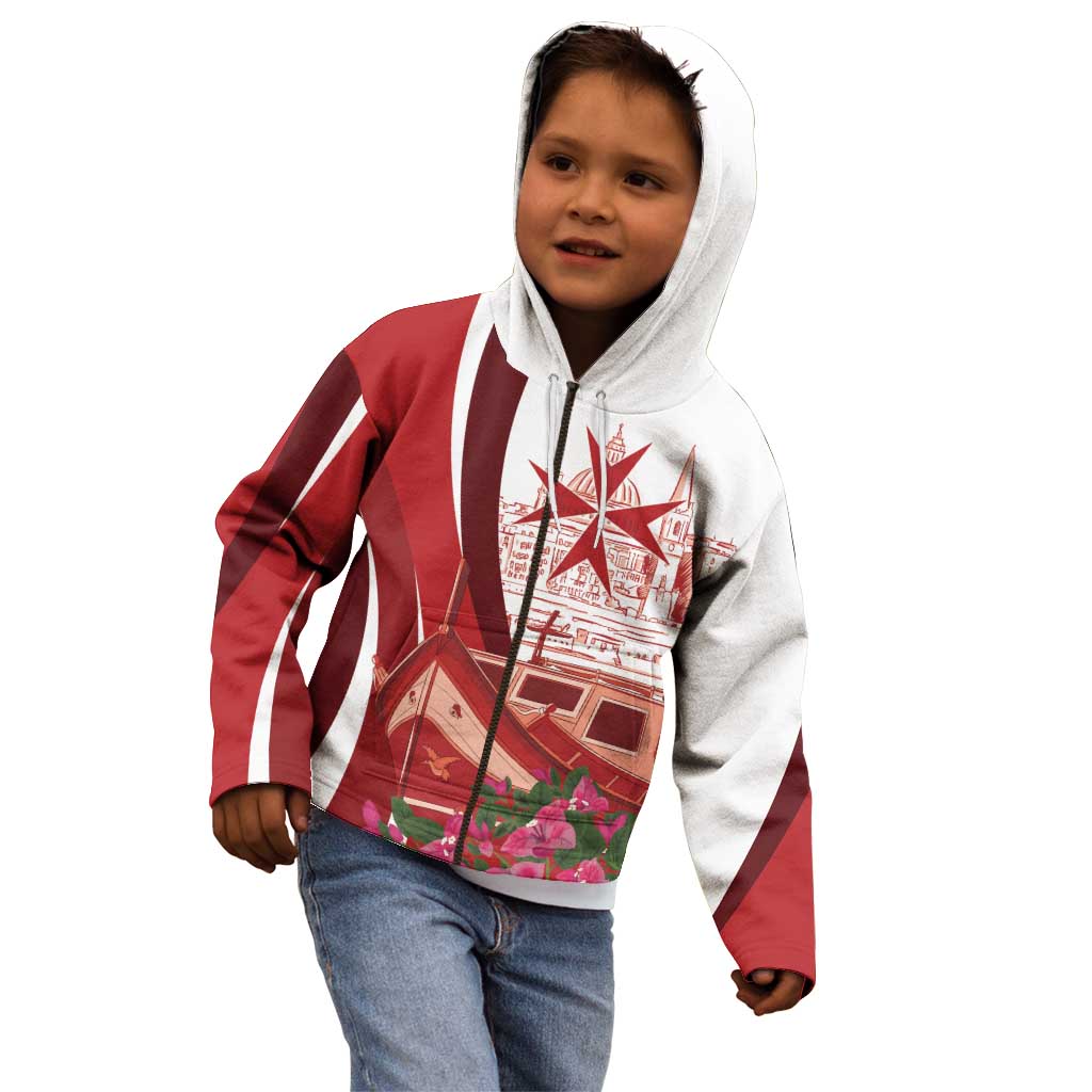 Inhobbok Malta Personalized Kid Hoodie Valetta Scenery