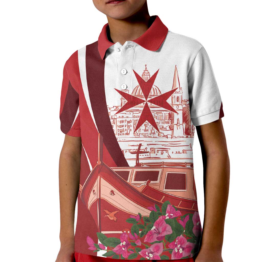 Inhobbok Malta Personalized Kid Polo Shirt Valetta Scenery