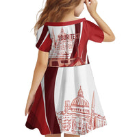 Inhobbok Malta Personalized Kid Short Sleeve Dress Valetta Scenery