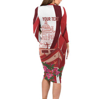 Inhobbok Malta Personalized Long Sleeve Bodycon Dress Valetta Scenery