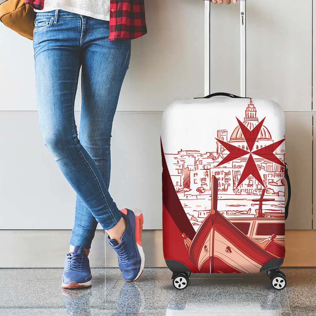 Inhobbok Malta Luggage Cover Valetta Scenery