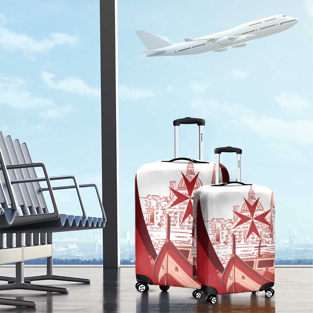 Inhobbok Malta Luggage Cover Valetta Scenery