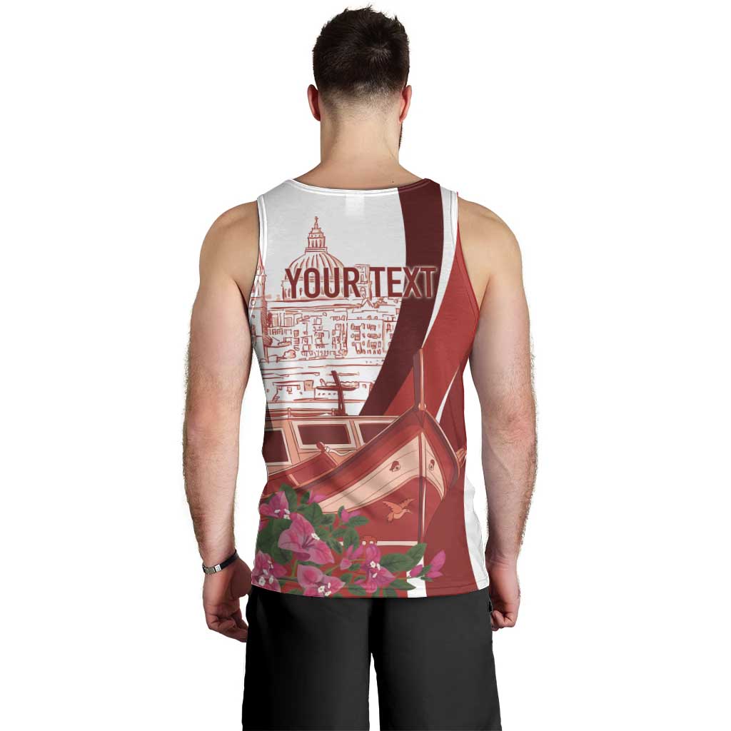 Inhobbok Malta Personalized Men Tank Top Valetta Scenery