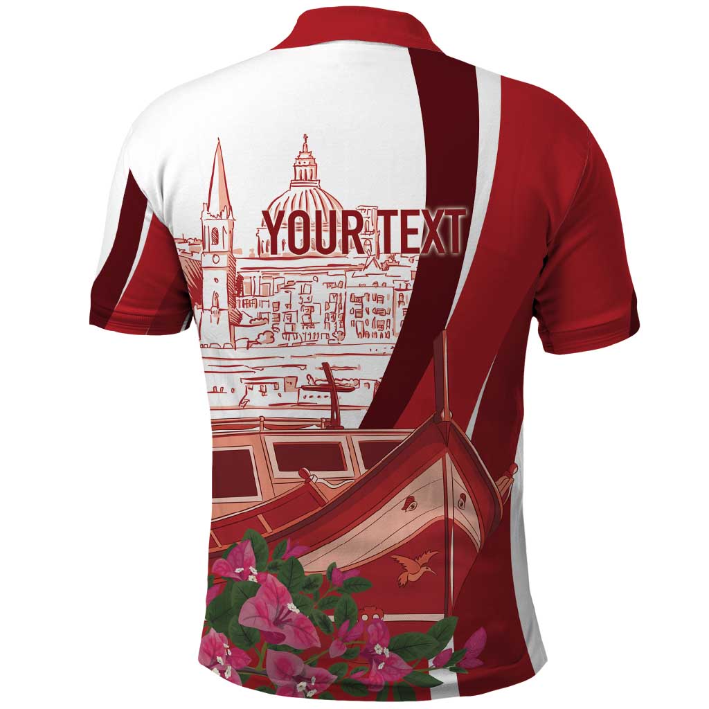Inhobbok Malta Personalized Polo Shirt Valetta Scenery
