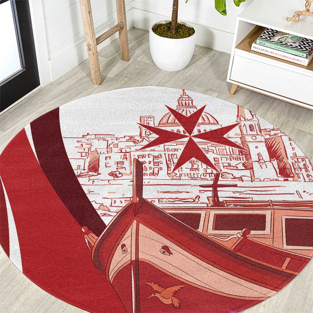 Inhobbok Malta Round Carpet Valetta Scenery