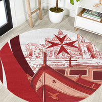 Inhobbok Malta Round Carpet Valetta Scenery
