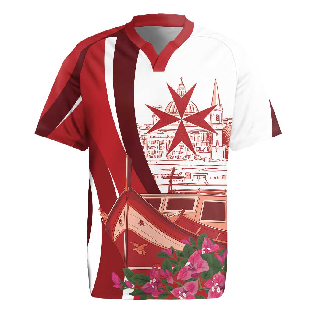 Inhobbok Malta Personalized Rugby Jersey Valetta Scenery