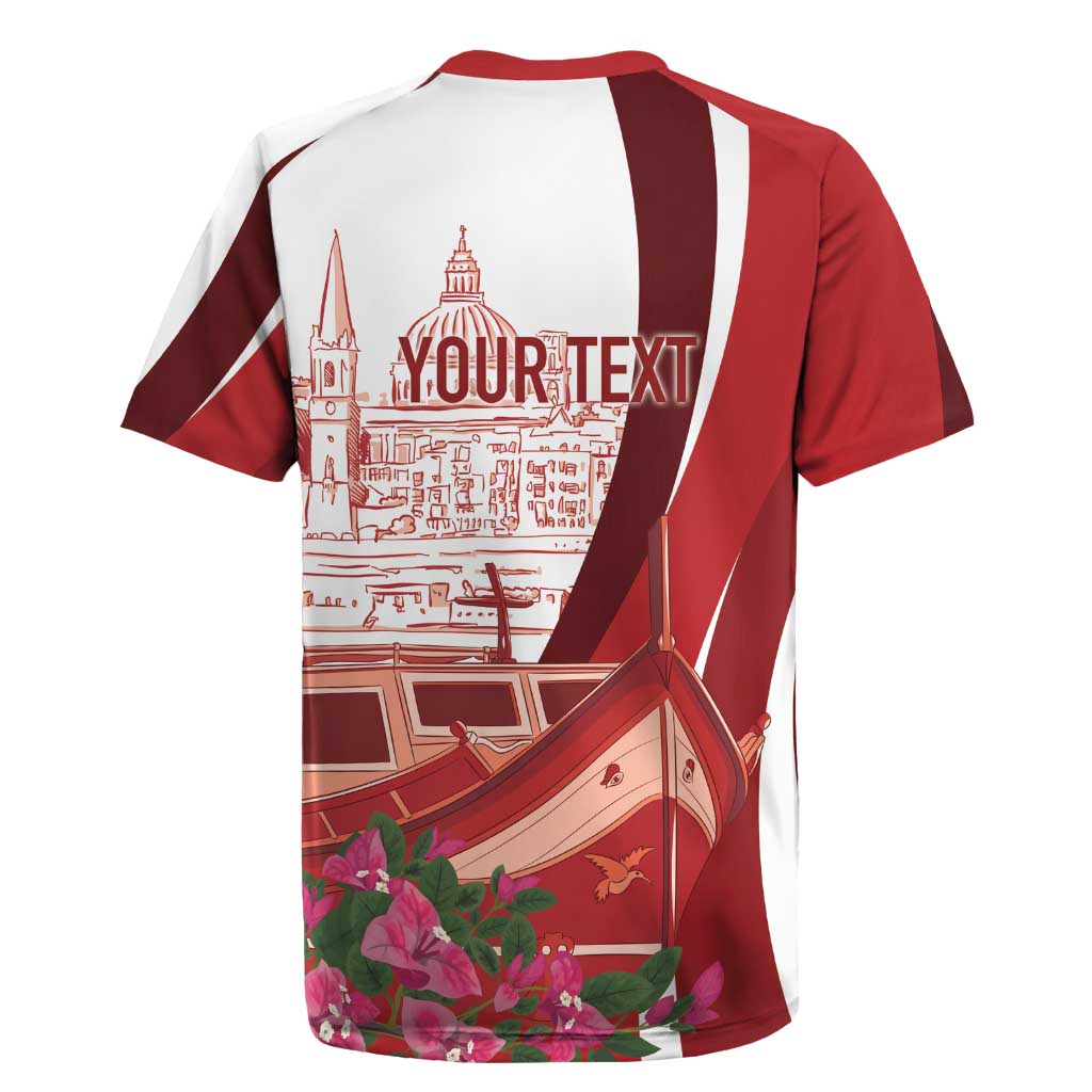 Inhobbok Malta Personalized Rugby Jersey Valetta Scenery