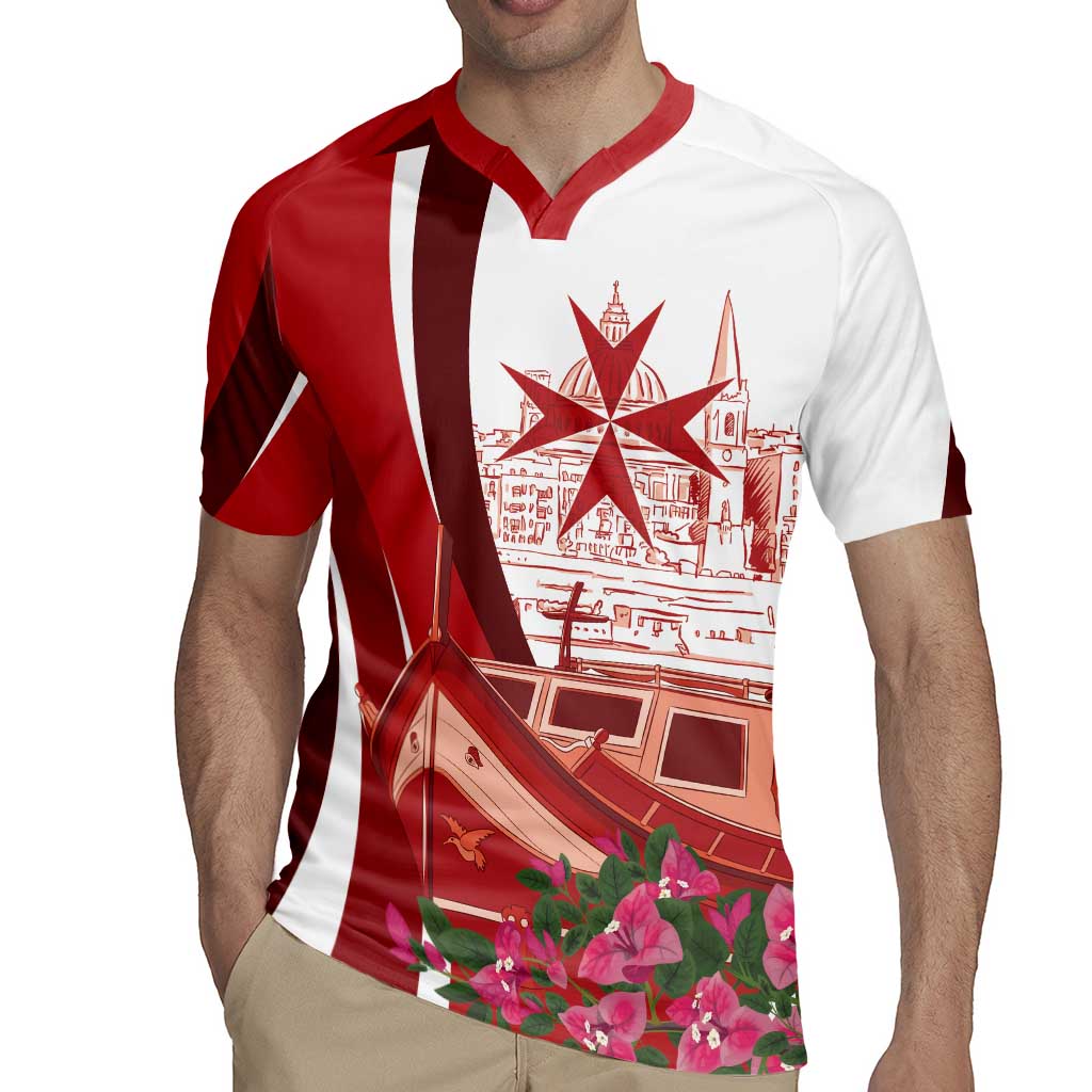 Inhobbok Malta Personalized Rugby Jersey Valetta Scenery