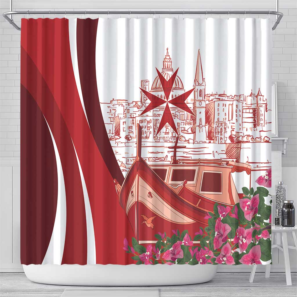 Inhobbok Malta Shower Curtain Valetta Scenery