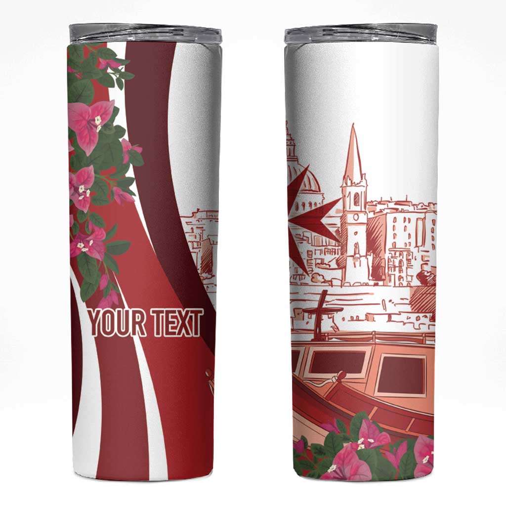 Inhobbok Malta Personalized Skinny Tumbler Valetta Scenery