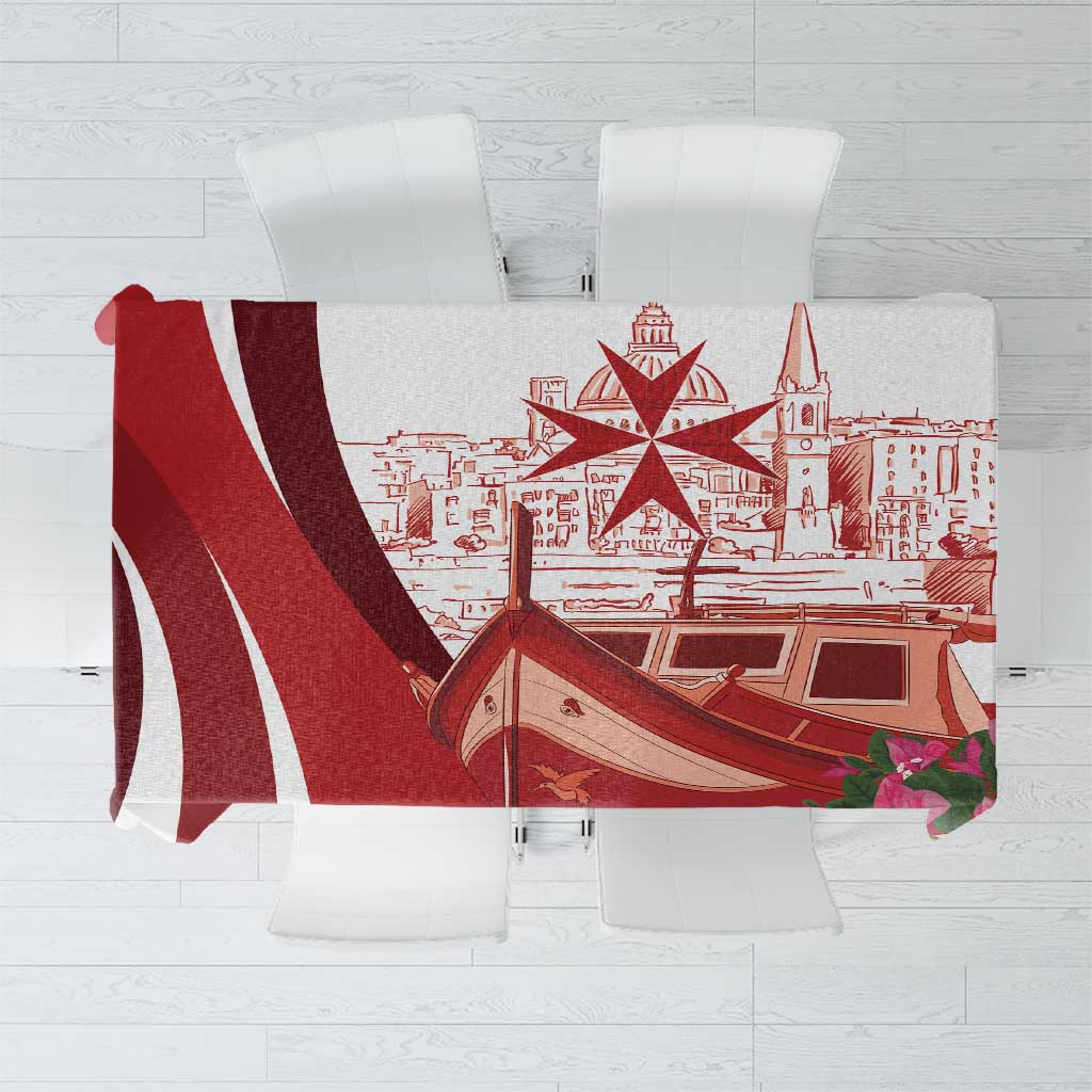 Inhobbok Malta Tablecloth Valetta Scenery