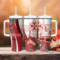 Inhobbok Malta Personalized Tumbler With Handle Valetta Scenery