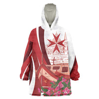 Inhobbok Malta Personalized Wearable Blanket Hoodie Valetta Scenery