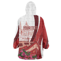 Inhobbok Malta Personalized Wearable Blanket Hoodie Valetta Scenery