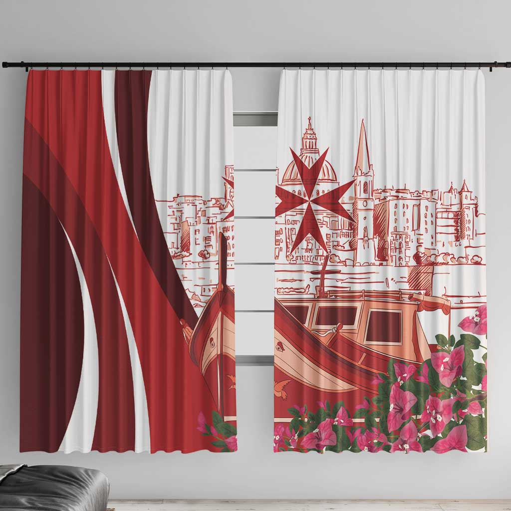 Inhobbok Malta Window Curtain Valetta Scenery