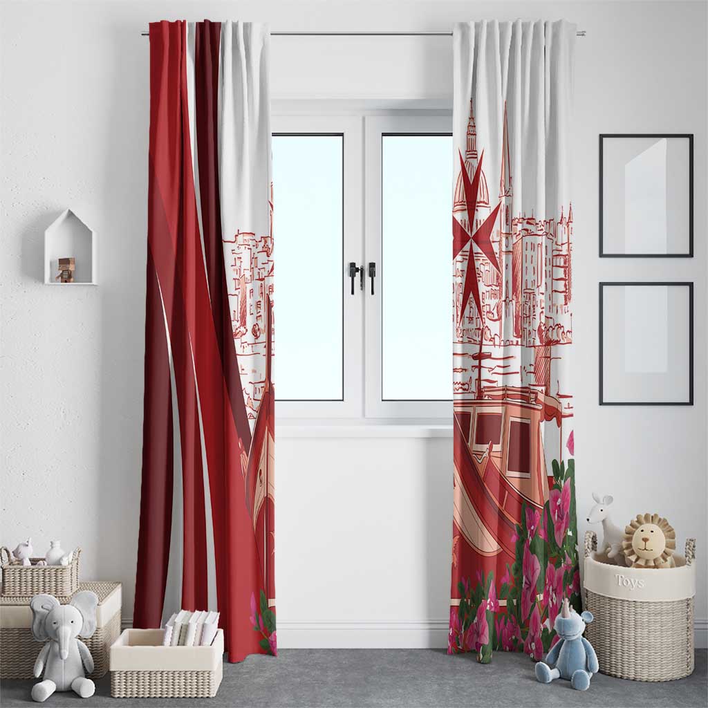 Inhobbok Malta Window Curtain Valetta Scenery