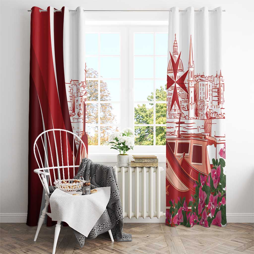 Inhobbok Malta Window Curtain Valetta Scenery