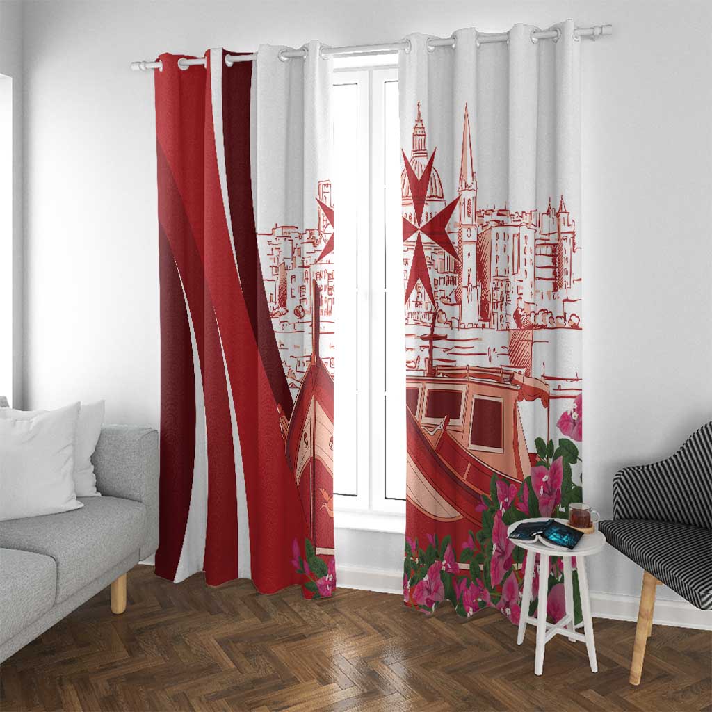 Inhobbok Malta Window Curtain Valetta Scenery