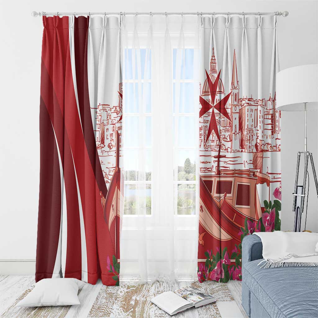 Inhobbok Malta Window Curtain Valetta Scenery