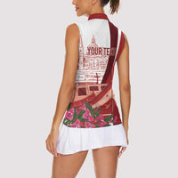 Inhobbok Malta Personalized Women Sleeveless Polo Shirt Valetta Scenery