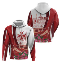 Inhobbok Malta Personalized Zip Hoodie Valetta Scenery