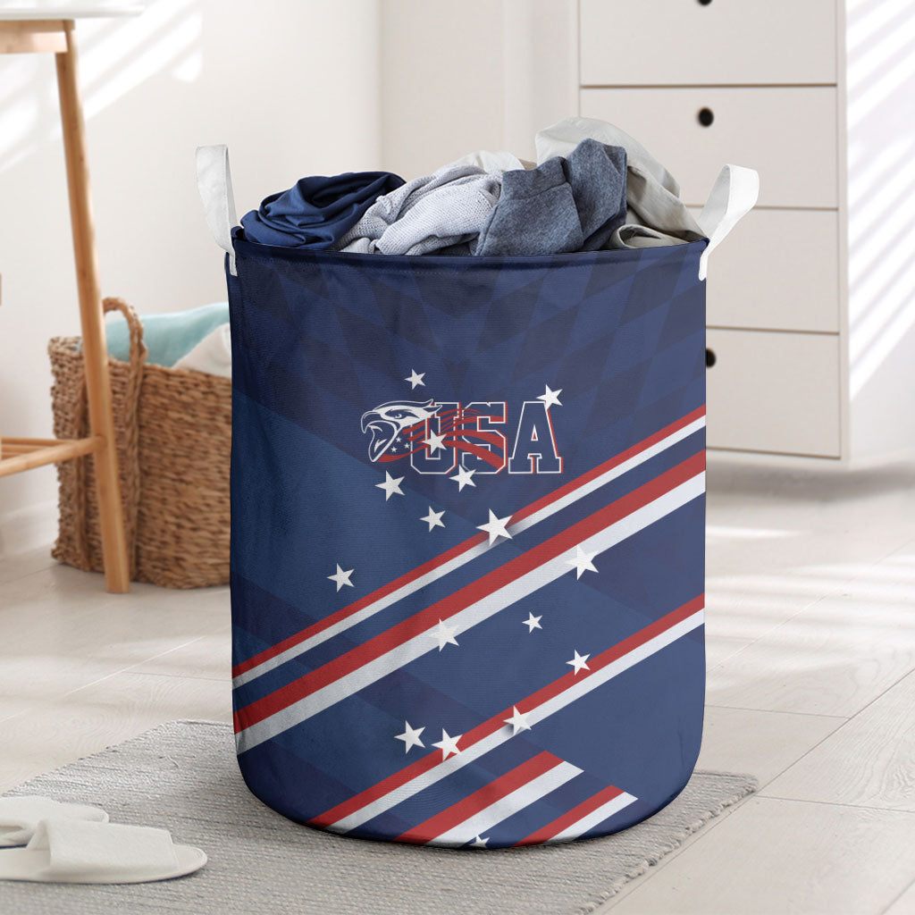 USA Rugby Stars Motif Laundry Basket GO Eagles