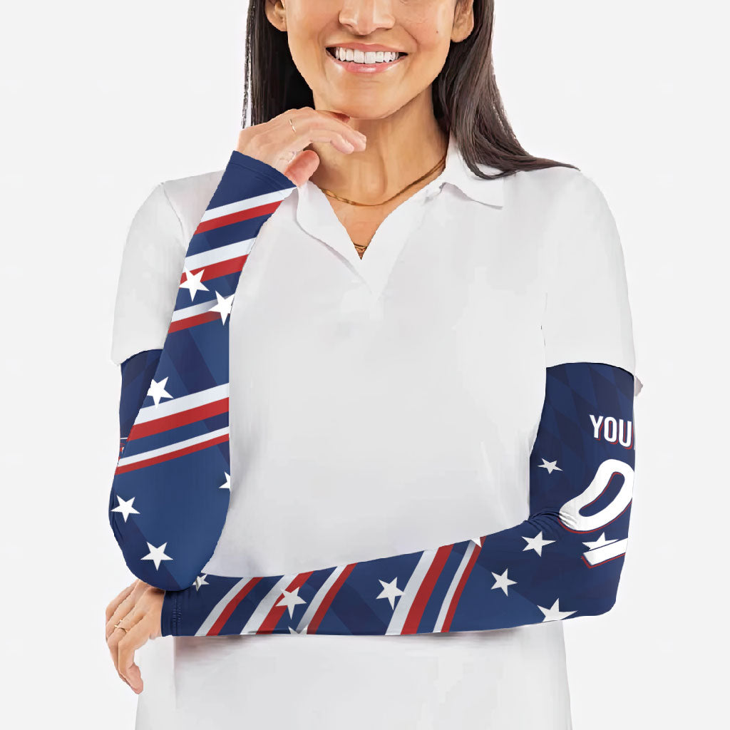 USA Custom Rugby Stars Motif Arm Sleeves GO Eagles