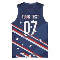 USA Custom Rugby Stars Motif Basketball Jersey GO Eagles