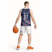 USA Custom Rugby Stars Motif Basketball Jersey GO Eagles