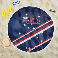 USA Rugby Stars Motif Beach Blanket GO Eagles