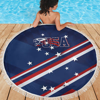 USA Rugby Stars Motif Beach Blanket GO Eagles
