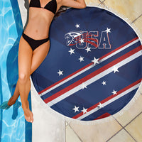 USA Rugby Stars Motif Beach Blanket GO Eagles