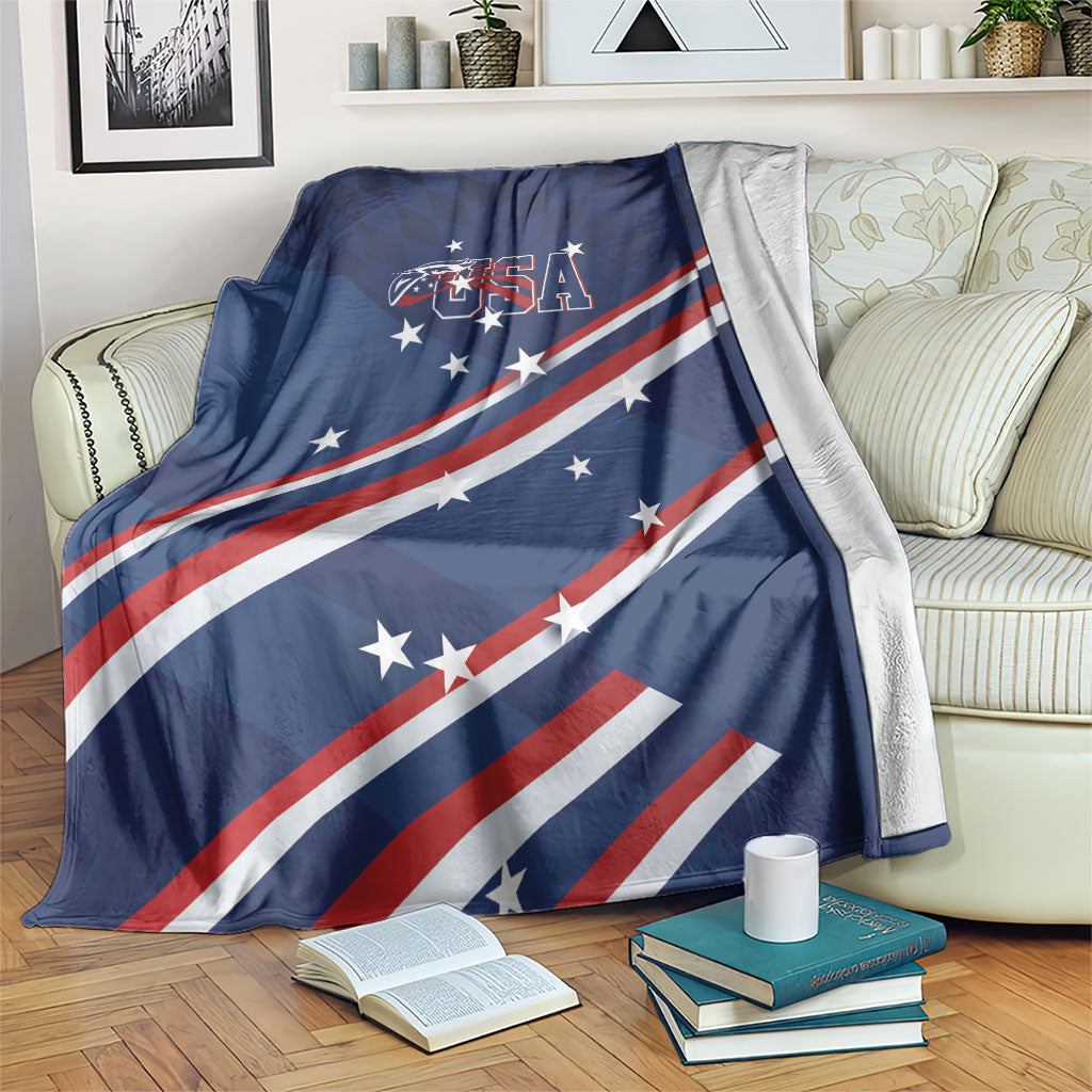 USA Rugby Stars Motif Blanket GO Eagles
