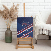 USA Rugby Stars Motif Canvas Wall Art GO Eagles