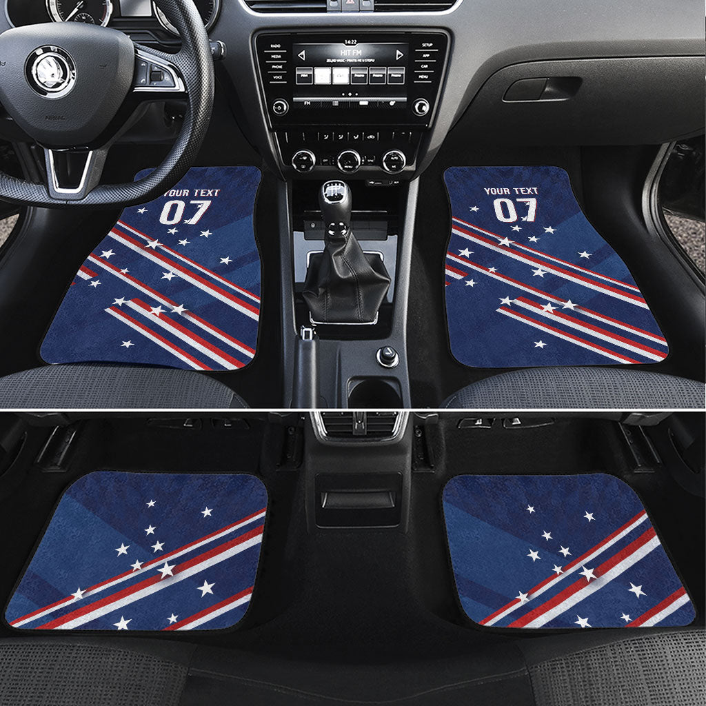 USA Custom Rugby Stars Motif Car Mats GO Eagles