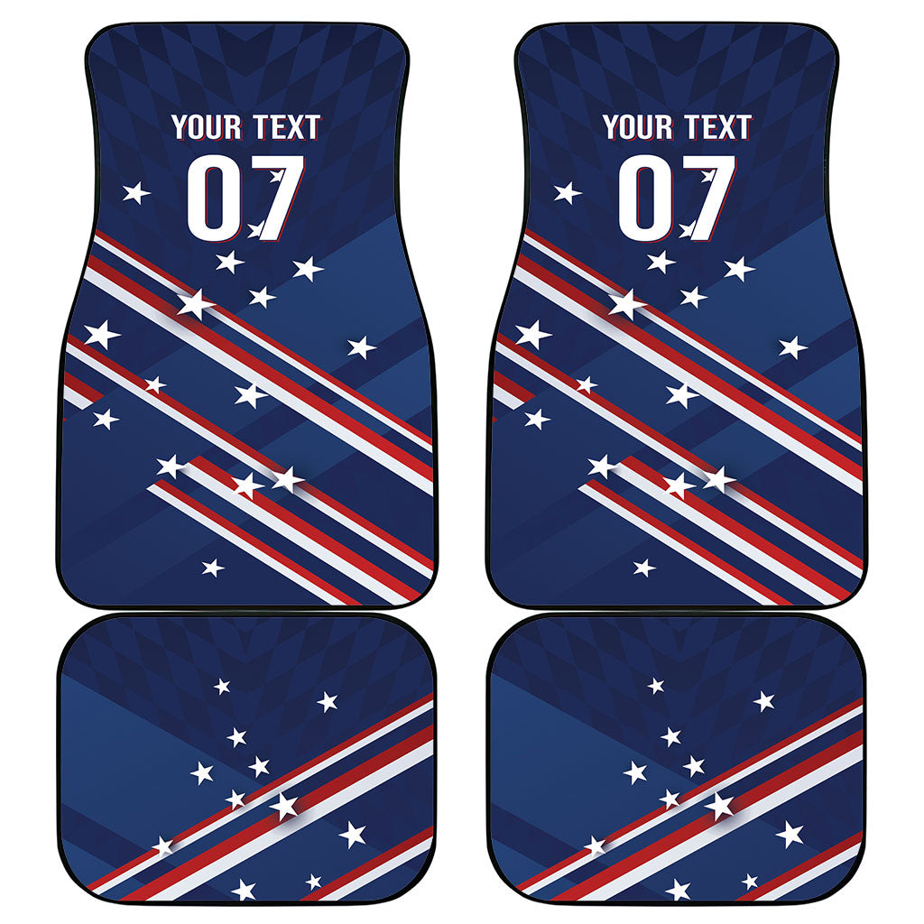 USA Custom Rugby Stars Motif Car Mats GO Eagles