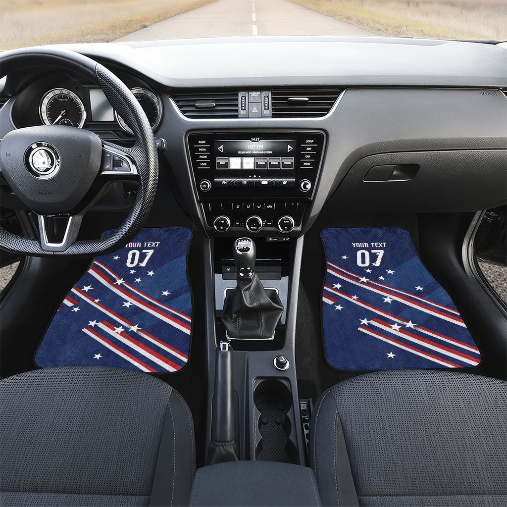 USA Custom Rugby Stars Motif Car Mats GO Eagles