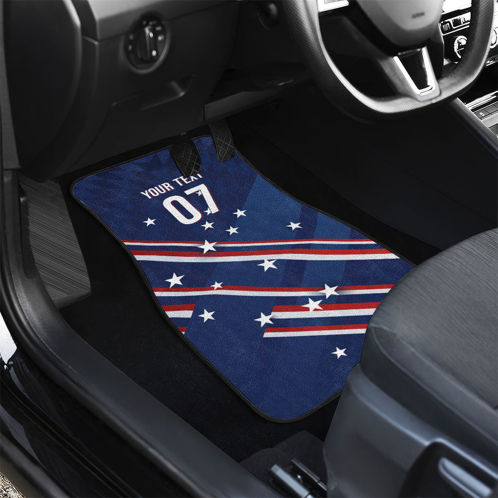 USA Custom Rugby Stars Motif Car Mats GO Eagles