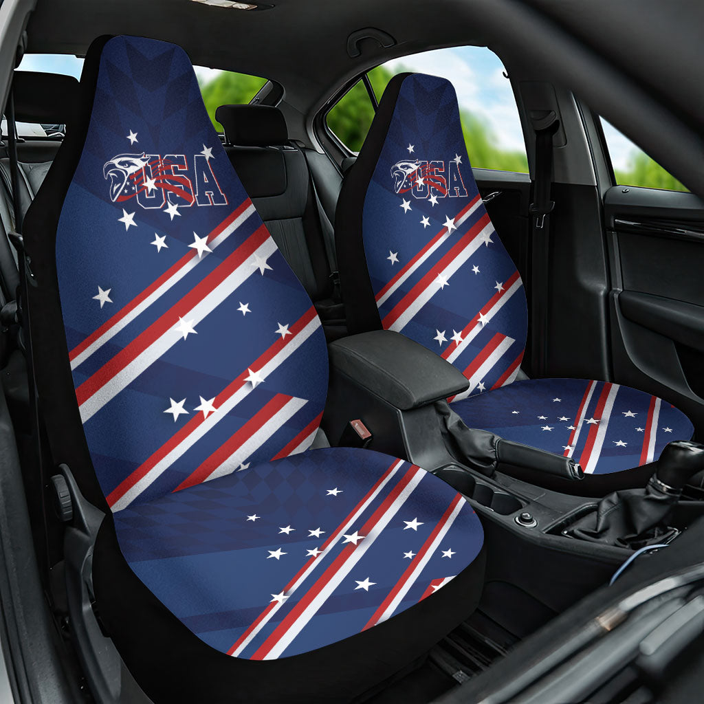 USA Rugby Stars Motif Car Seat Cover GO Eagles