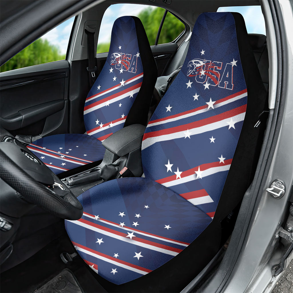 USA Rugby Stars Motif Car Seat Cover GO Eagles