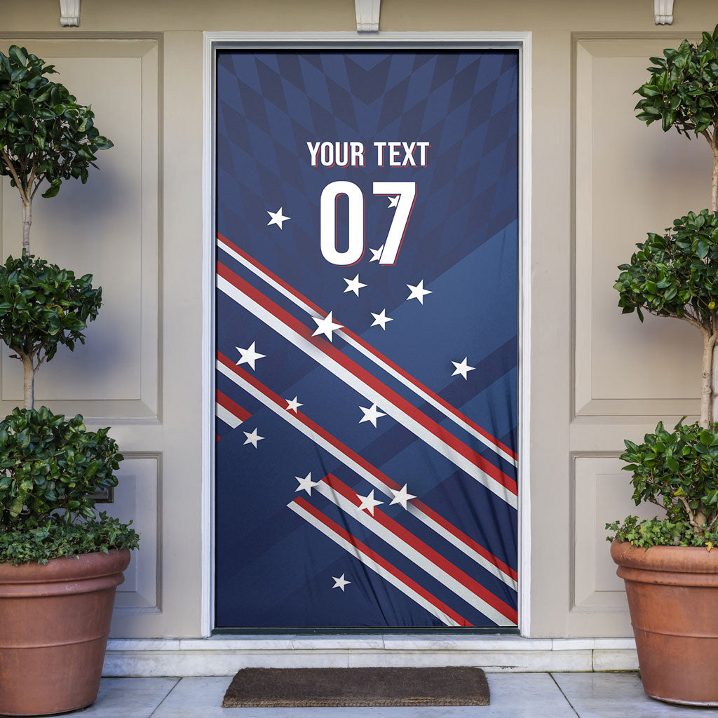 USA Custom Rugby Stars Motif Door Cover GO Eagles