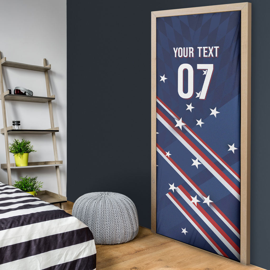 USA Custom Rugby Stars Motif Door Cover GO Eagles