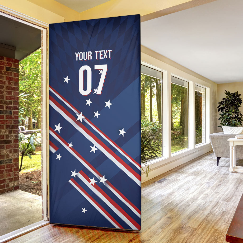 USA Custom Rugby Stars Motif Door Cover GO Eagles