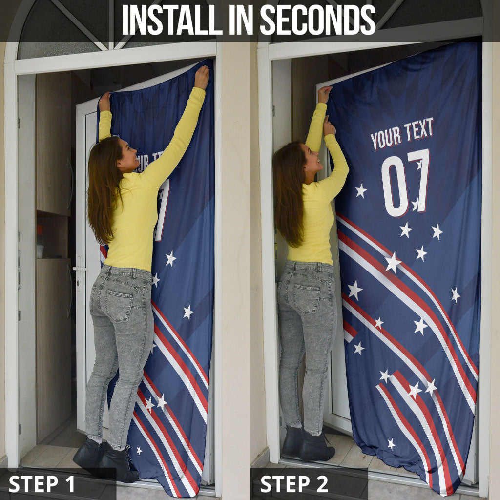 USA Custom Rugby Stars Motif Door Cover GO Eagles