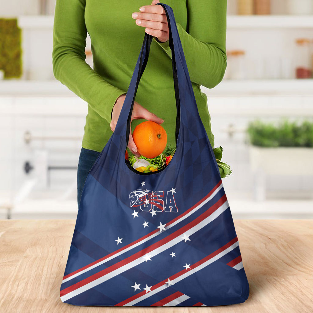 USA Rugby Stars Motif Grocery Bag GO Eagles