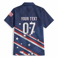 USA Custom Rugby Stars Motif Hawaiian Shirt GO Eagles